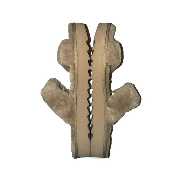 Kookaburra by Ugg Women’s Furr-ah Tan Strappy Slides Sz 10 - Picture 4 of 6